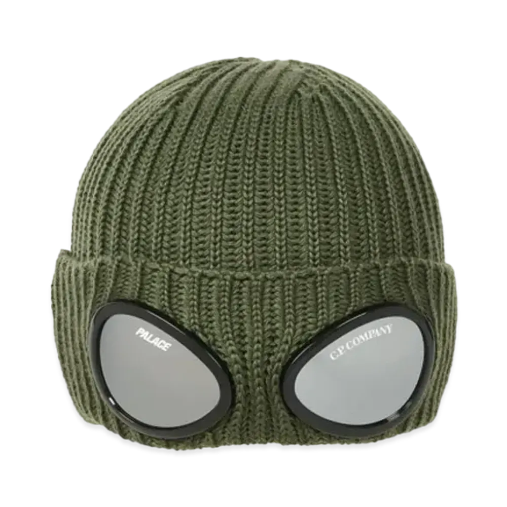 PALACE x C.P. COMPANY Google Beanie "Olive"