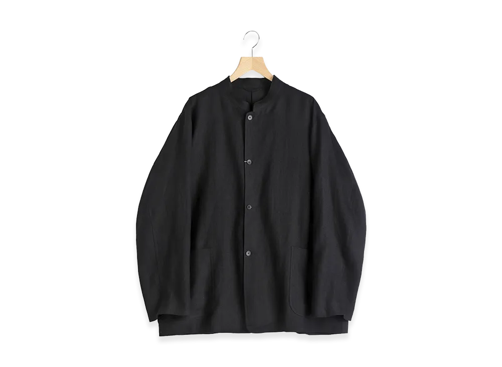 COMOLI Kanapa Stand Collar Jacket "Black"