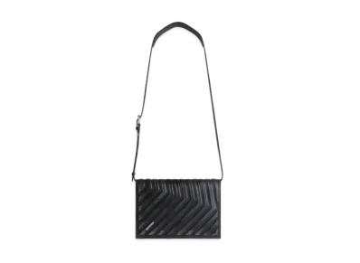 BALENCIAGA Car Flap Bag With Strap Dirty Effect "Black"