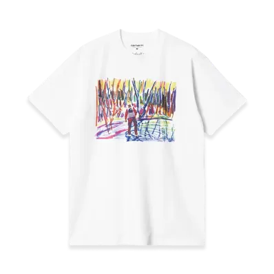 Carhartt WIP Ollie Mac Icy Lake T-Shirt "White"