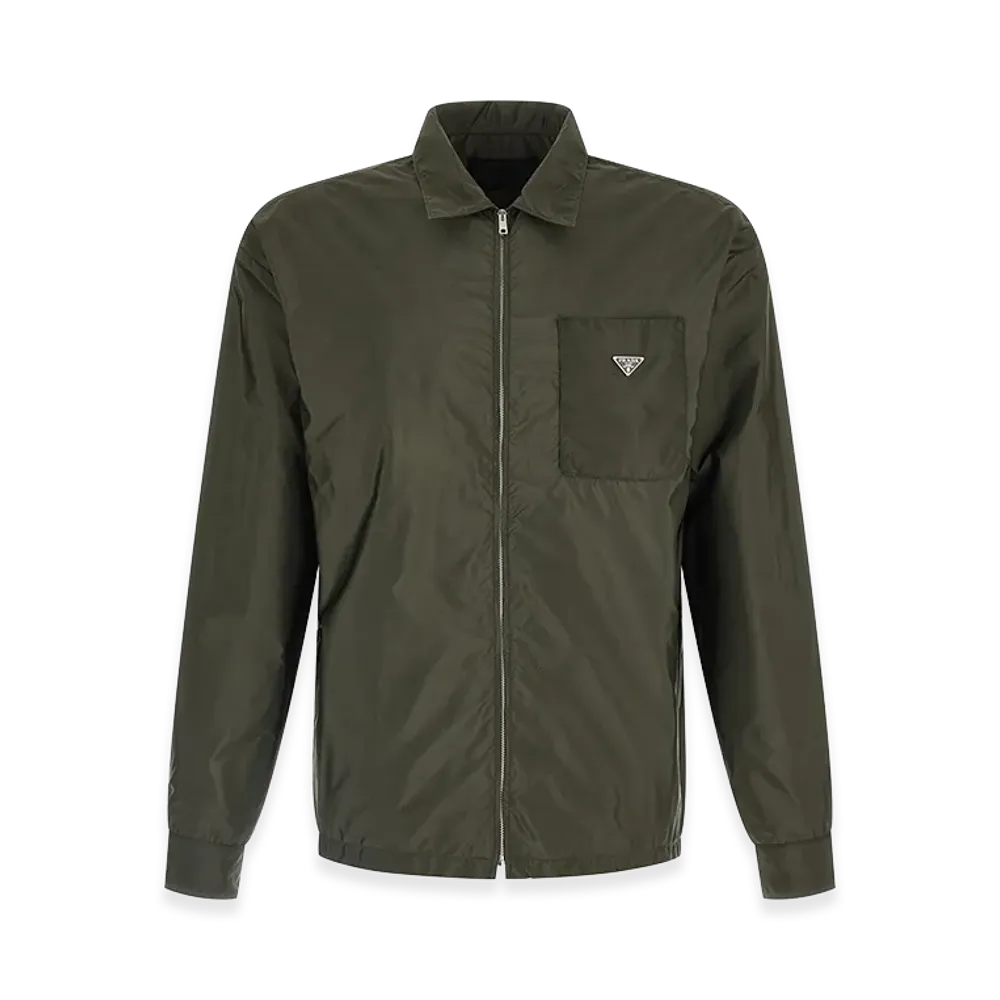 PRADA Re-Nylon Feather Shirt "Green"