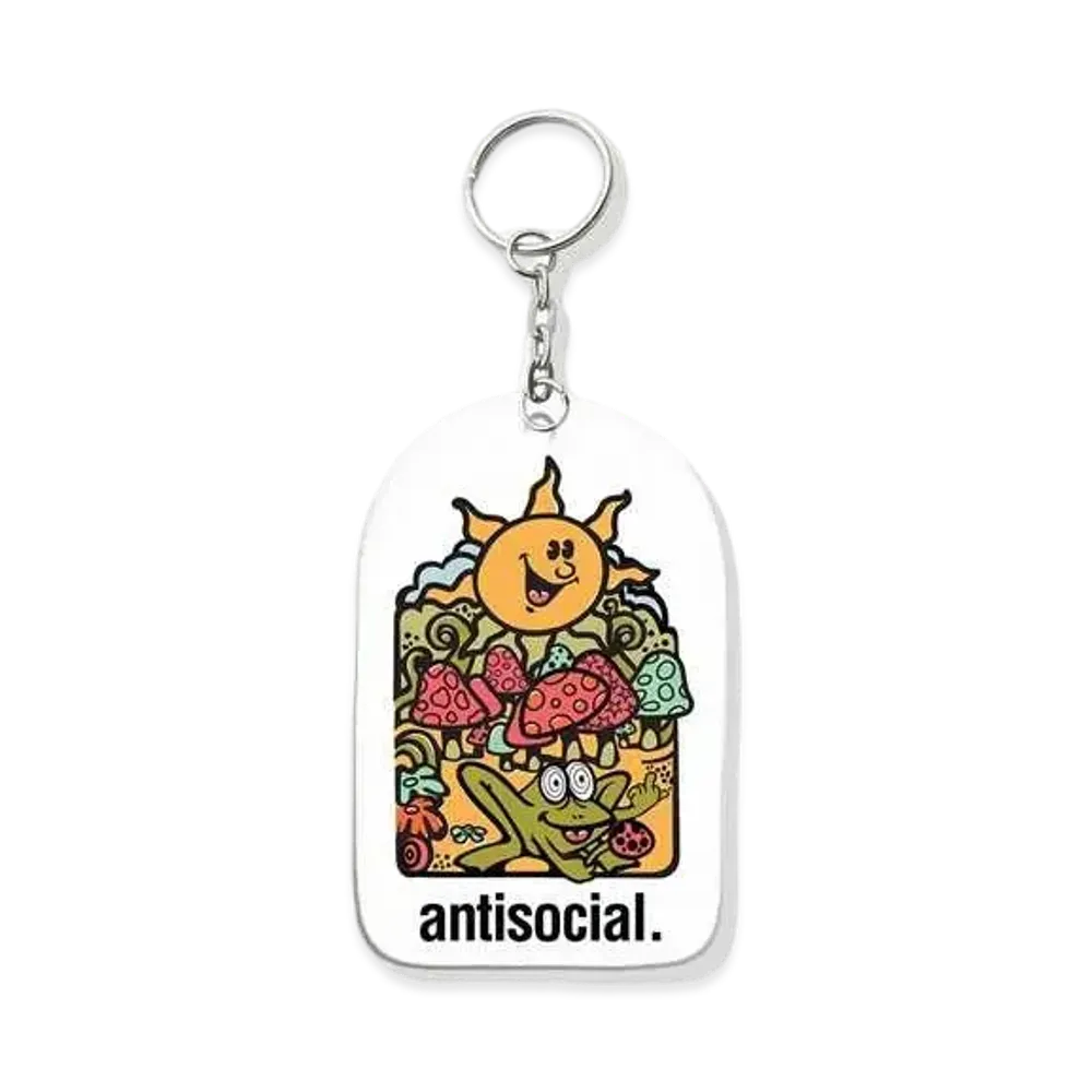 ANTI SOCIAL SOCIAL CLUB Frog Trip Keychain "White"