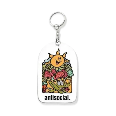 ANTI SOCIAL SOCIAL CLUB Frog Trip Keychain "White"