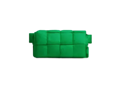 Bottega Veneta Padded Tech Cassette Belt Bag "Parakeet"