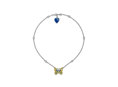 GUCCI Butterfly Pendant Necklace Silver "Silver"