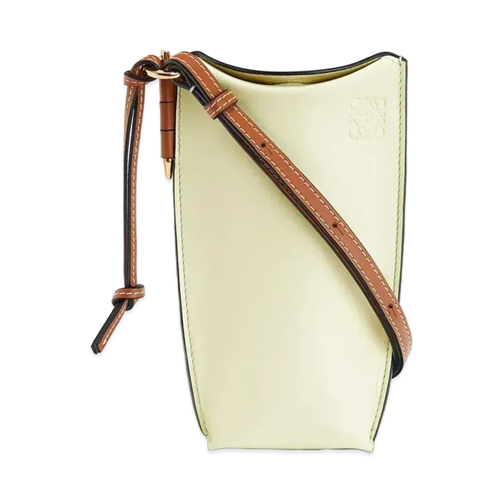 LOEWE Gate Pocket In Smooth Calfskin "Pale Lime"