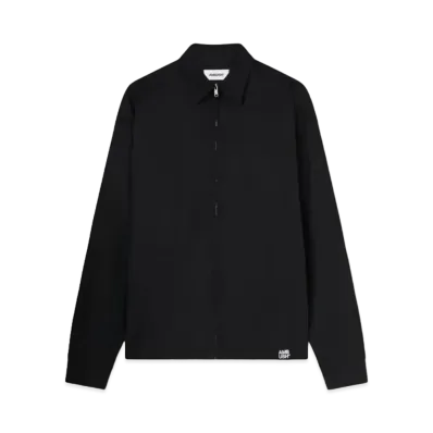 AMBUSH Zip-Up Cotton Shirt "Black"