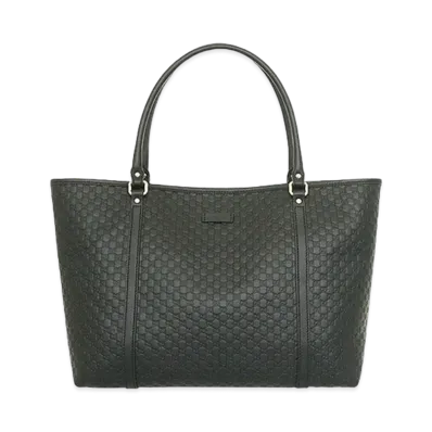 GUCCI Tote Bag Micro Guccisima "Black"