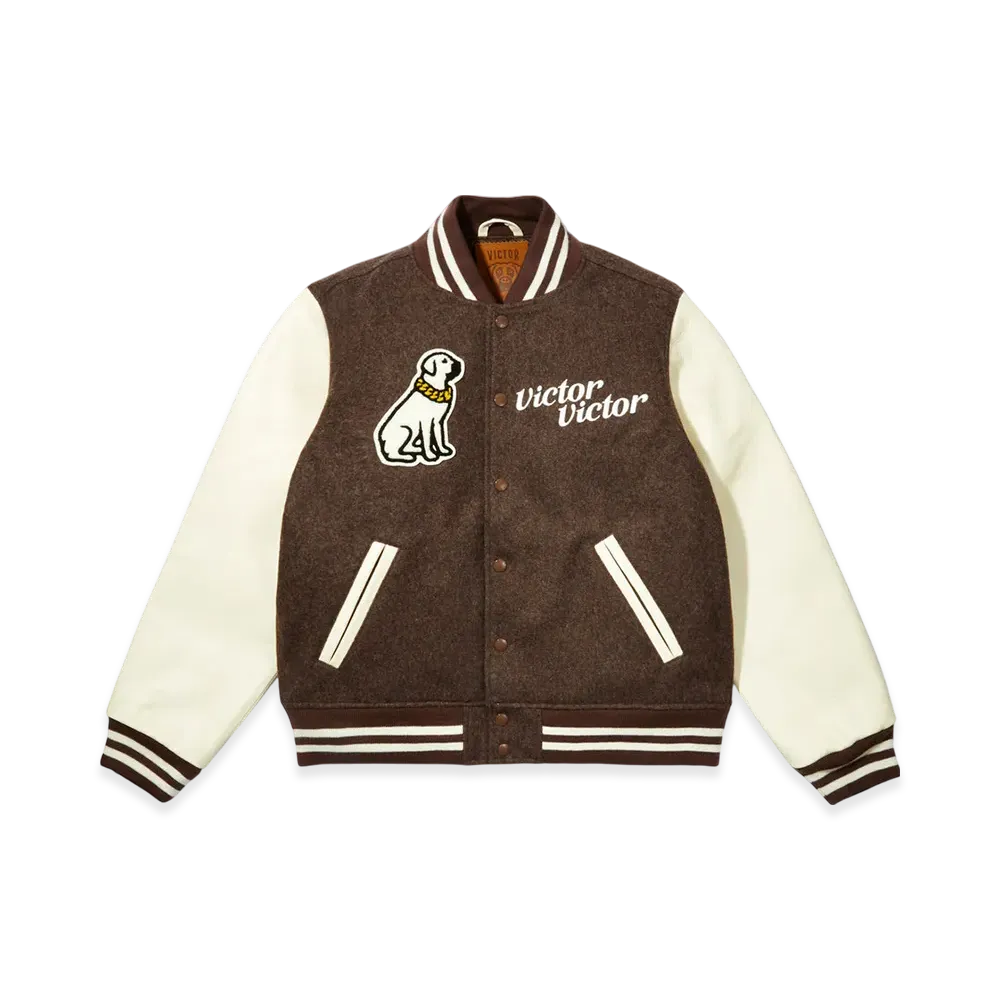 Victor Victor Worldwide Varsity Jacket "Brown"