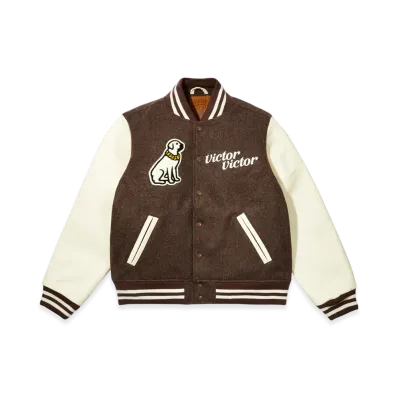 Victor Victor Worldwide Varsity Jacket "Brown"