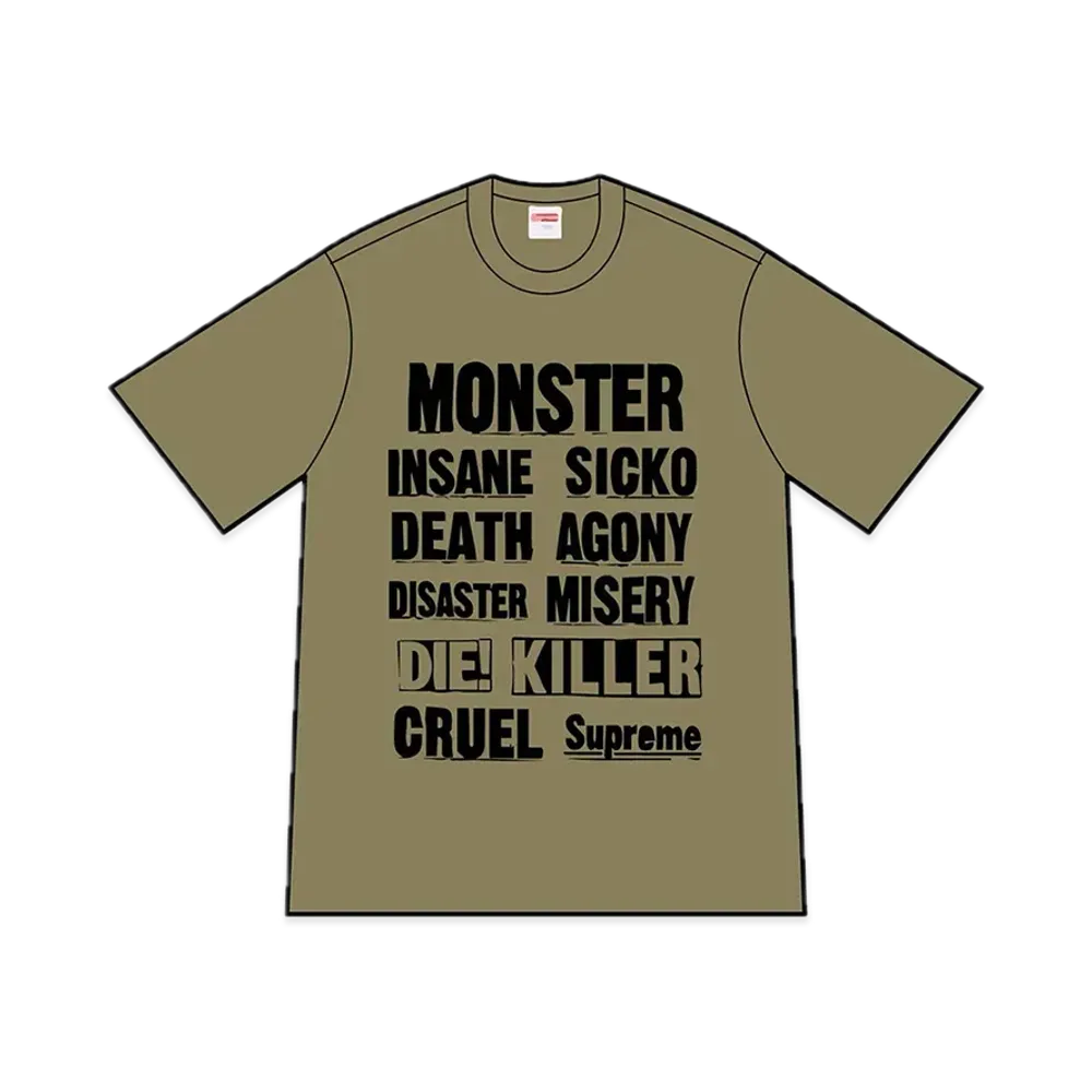 Supreme Monster Tee "Light Olive"