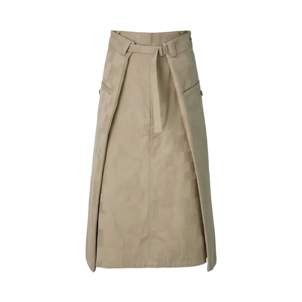 ANREALAGE Wrap AZ Chino Skirt "Beige"