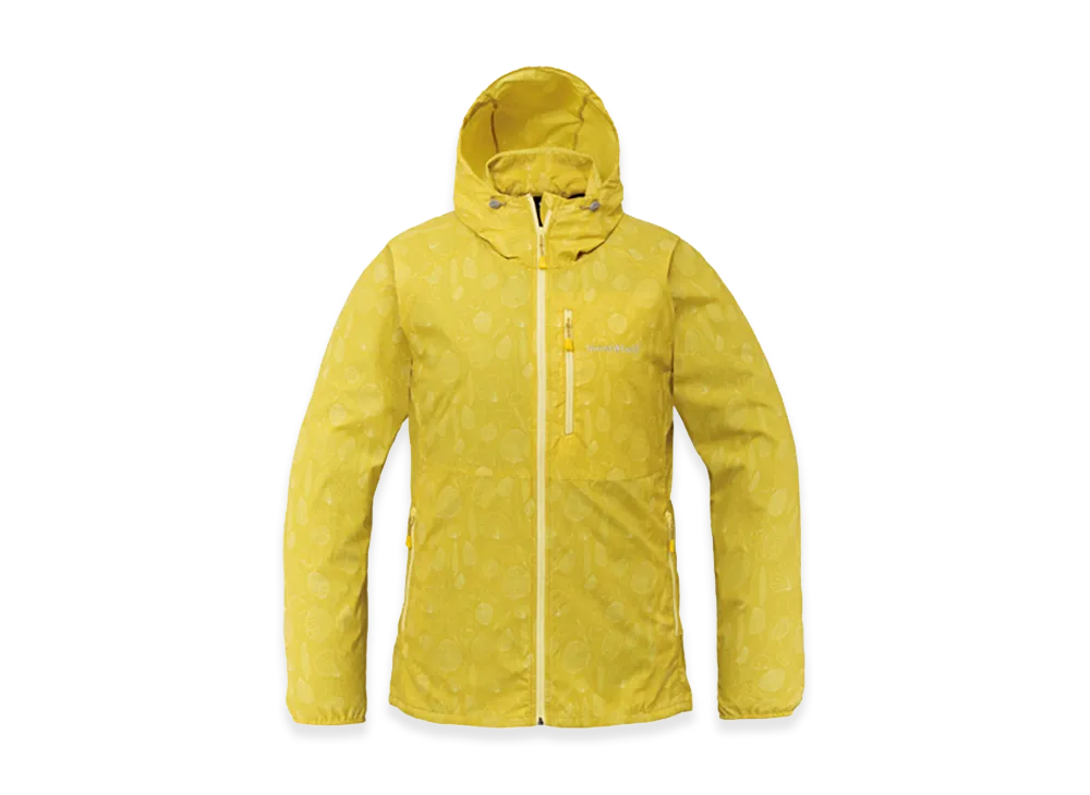 mont-bell Women's Wind Blast Print Parka "Yellow"