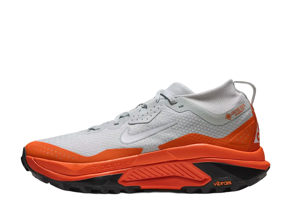 Nike ACG Zegama Trail GORE-TEX "Light Silver/Safety Orange"