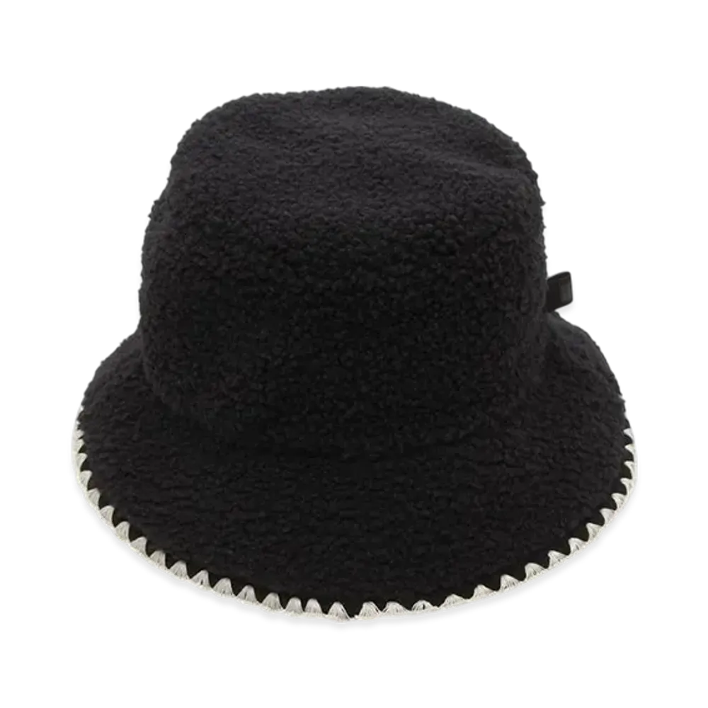 UGG Fluff Scalloped Hat "Black"
