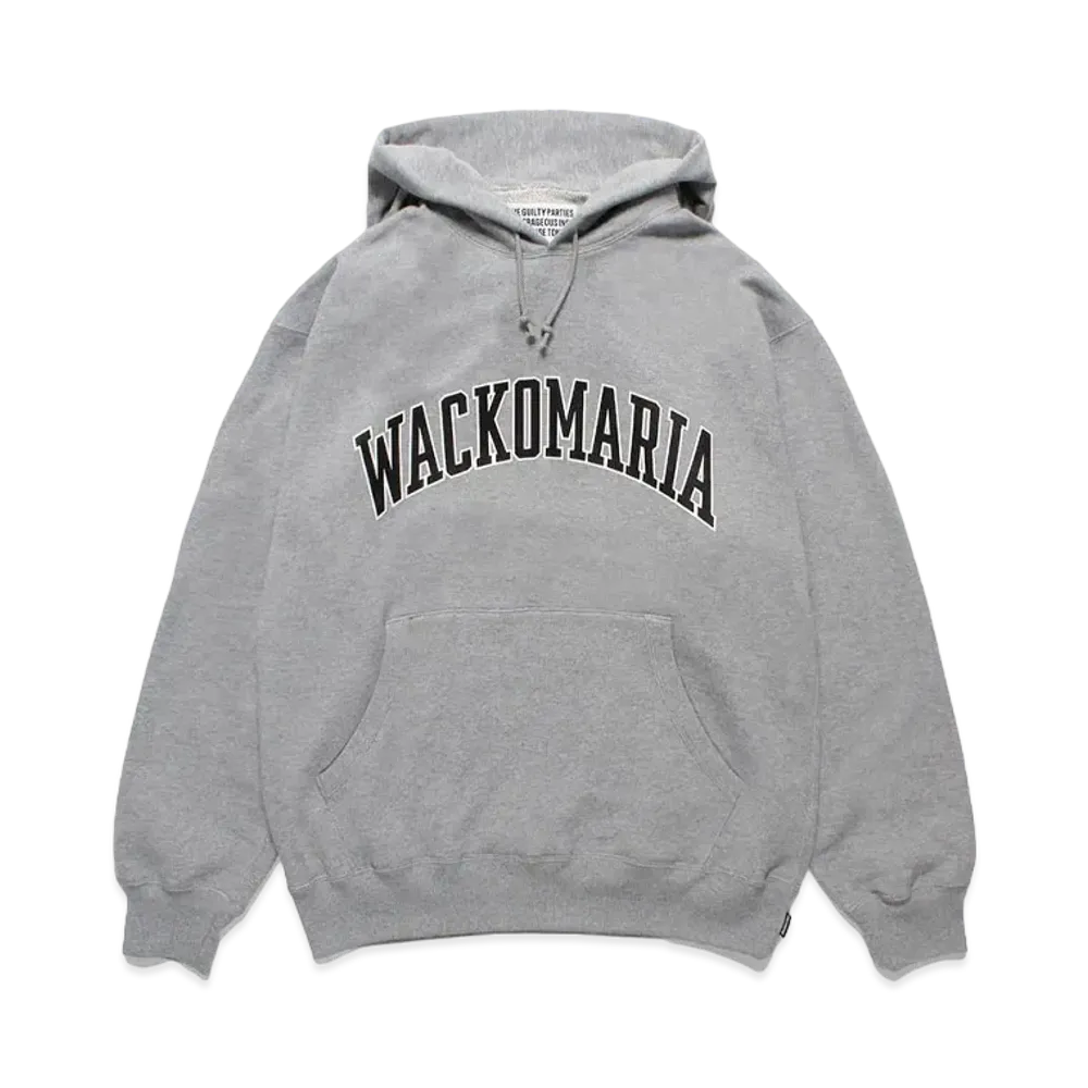 WACKO MARIA Middle Weight Pullover Hooded Sweat Shirt "Gray"