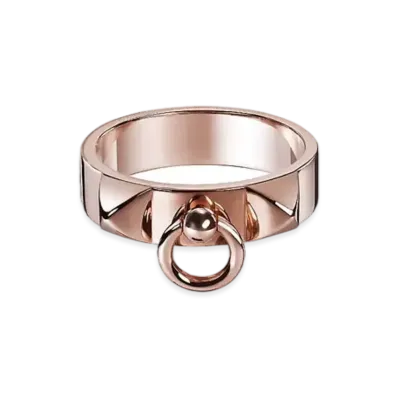 Hermes Collier de Chien Ring Small Model "Pink Gold"