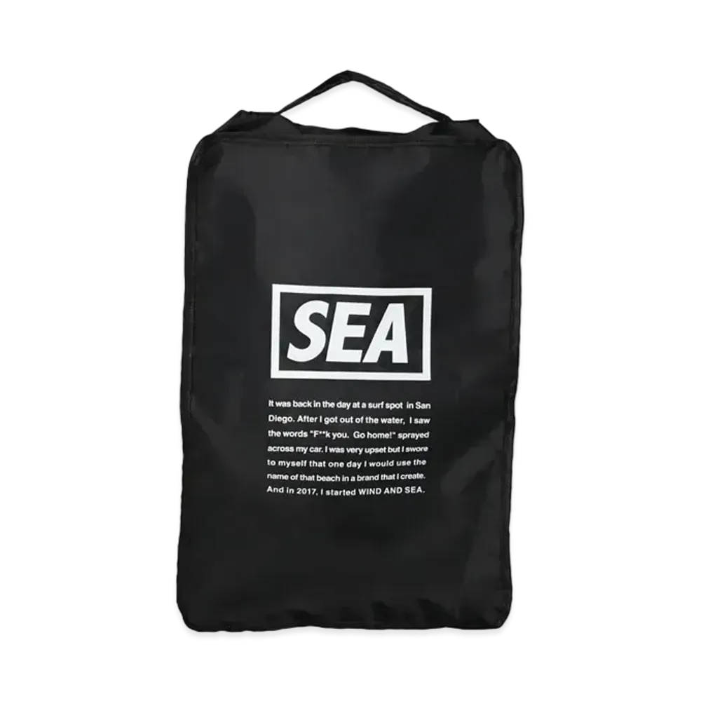 WIND AND SEA WDS TRAVEL POUCH (LARGE) "Black"