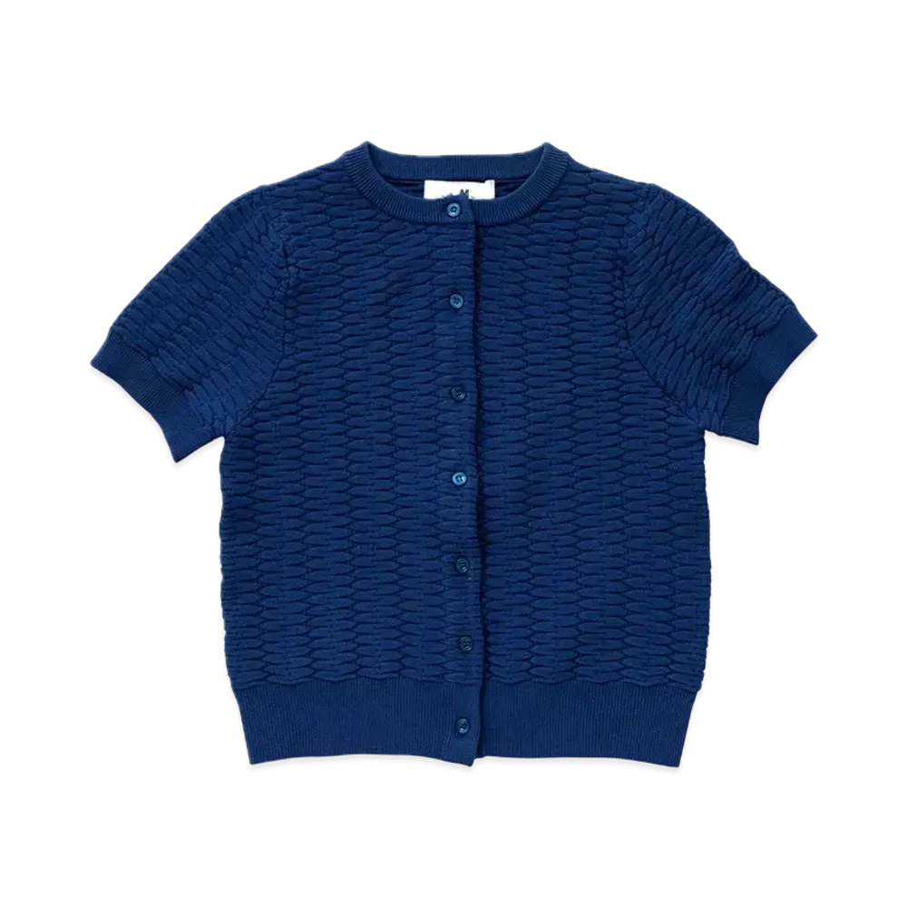 TTT MSW Half sleeve cardigan "Blue"