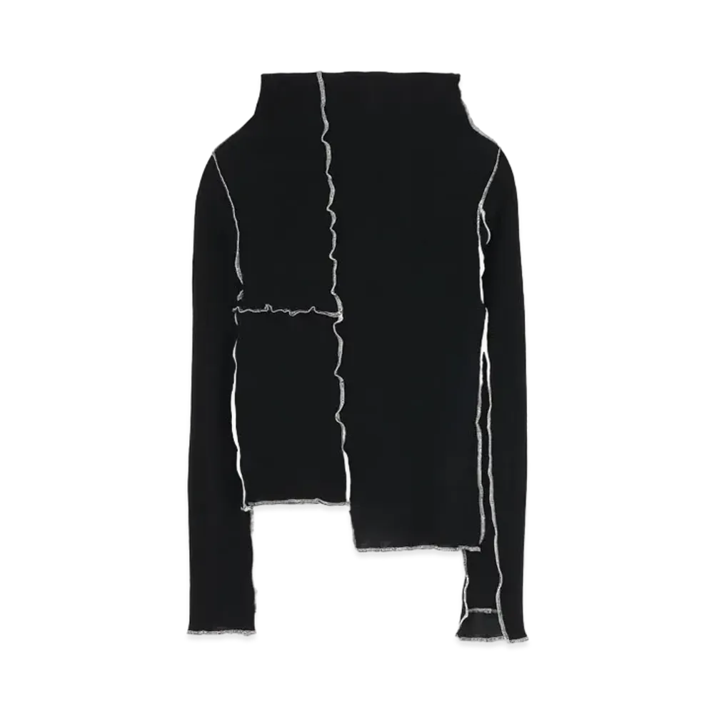 Yohji Yamamoto Y's RIVER TEREKO OFF NECK "Black"