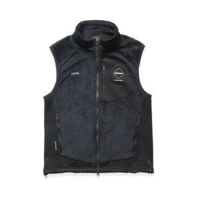F.C.Real Bristol Hybrid Fleece Vest "Black"