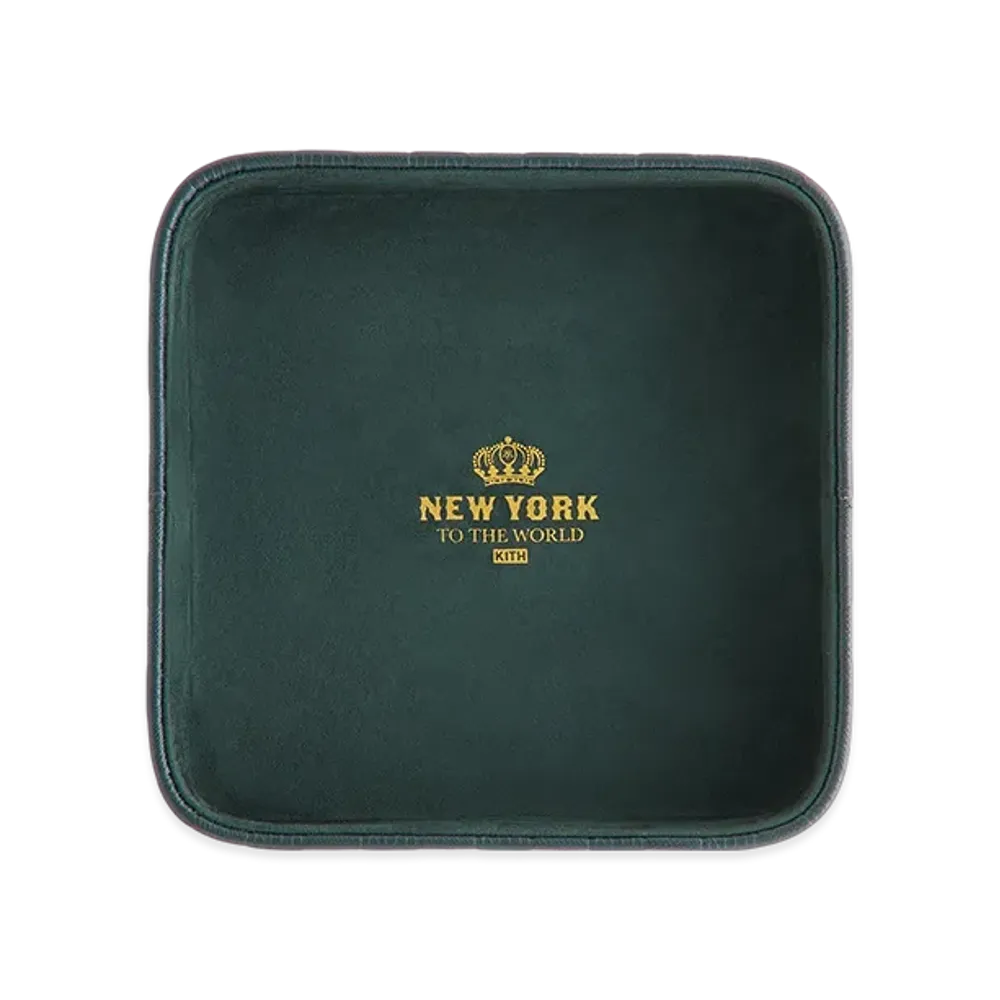 Kithmas Monogram Leather Catchall Tray "Stadium"