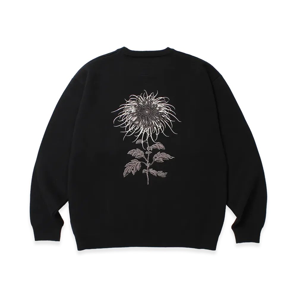 APHRODITEGANG GAKKIN x BUDSPOOL Nisshogiku Crew Neck Sweater "Black"