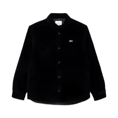 LACOSTE Insulated Corduroy Shirt Jacket "Black"