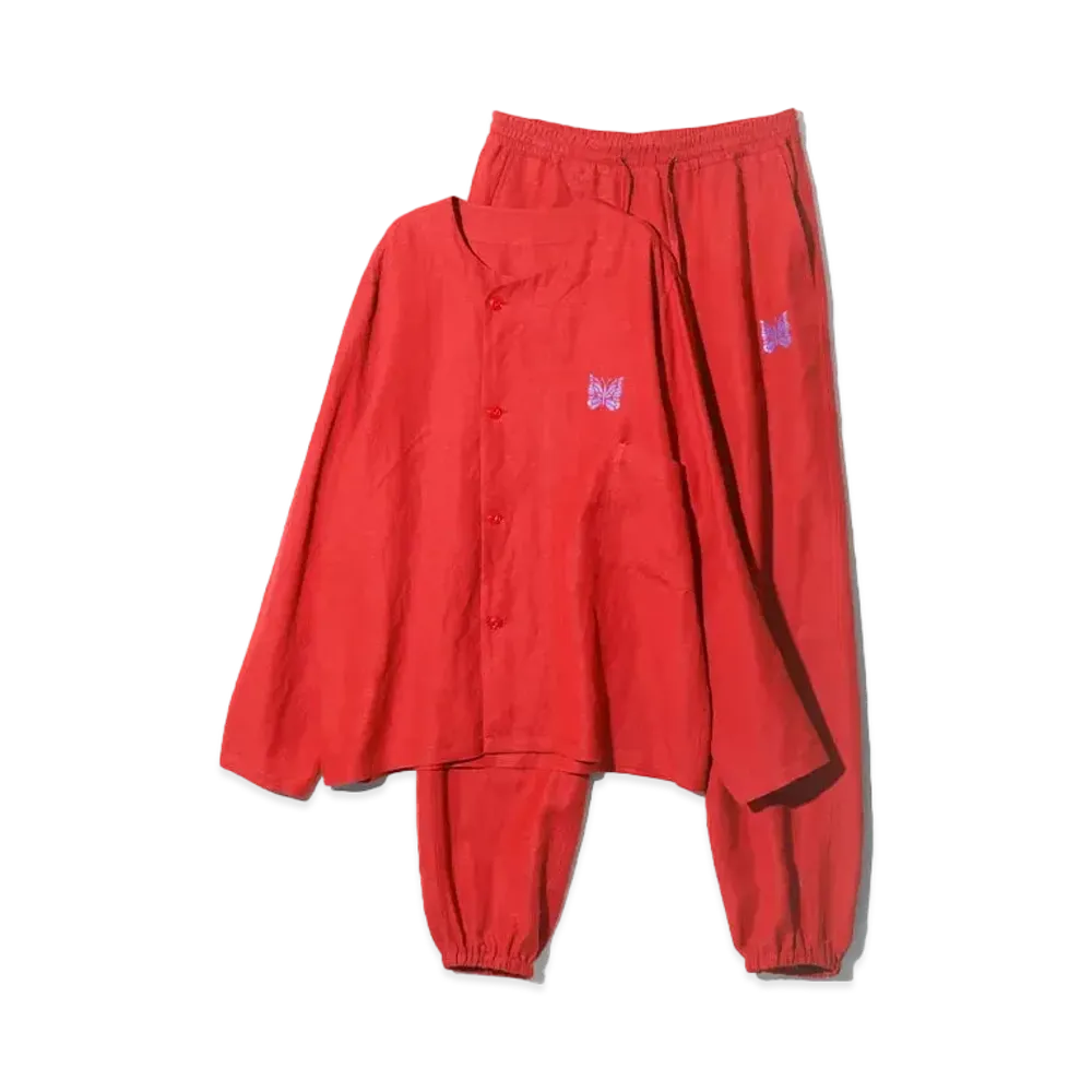 Needles Pajama Set - L/R Canvas "Red"