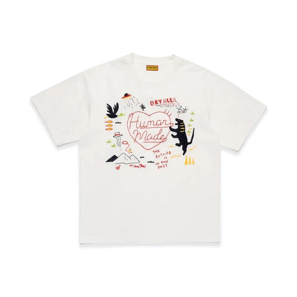 HUMAN MADE Embroidered T-Shirt "White"