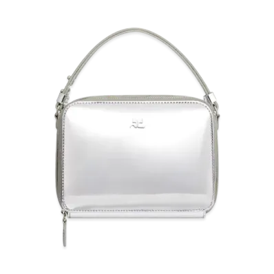 Courreges Cloud Chained Mirror Bag "Silver"