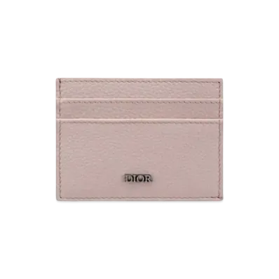 Dior Cow Leather Card Holder "Light Pink"