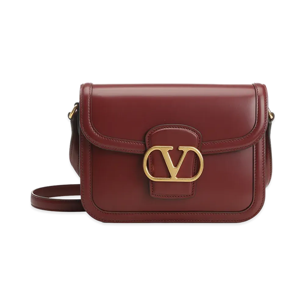 Valentino Women's "9to5" Shoulder Bag In Smooth Calfskin "Red"