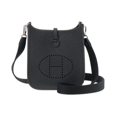 Hermes Evelyne TPM Shoulder Bag Silver-Tone Hardware "AV Noir"