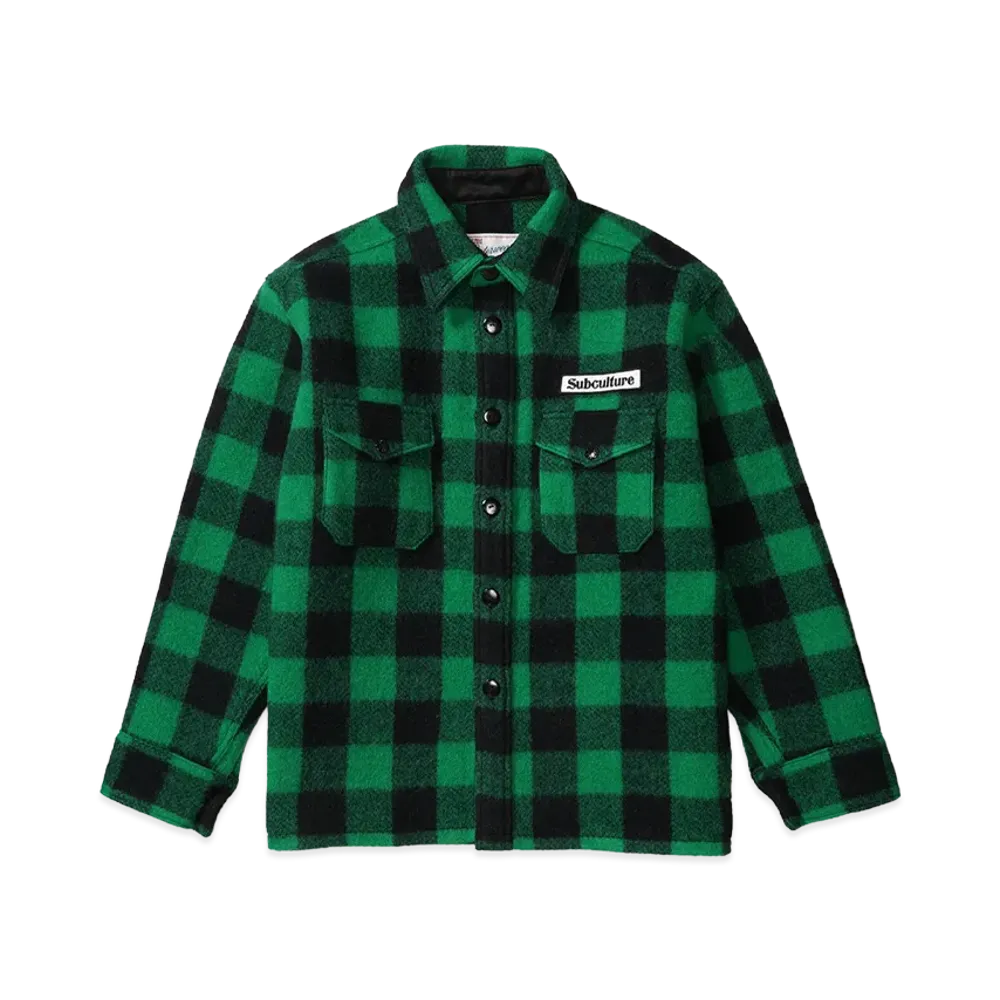 SubCulture Buffalo Check Jacket (Pocket Type) "Green Check"
