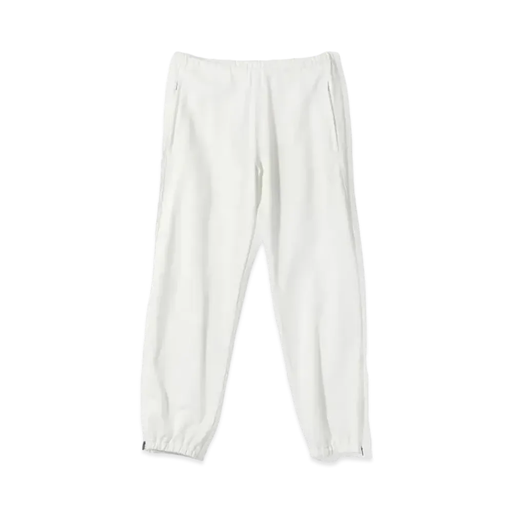 Needles Zipped Sweat Pant C/PE Bright Jersey "White"