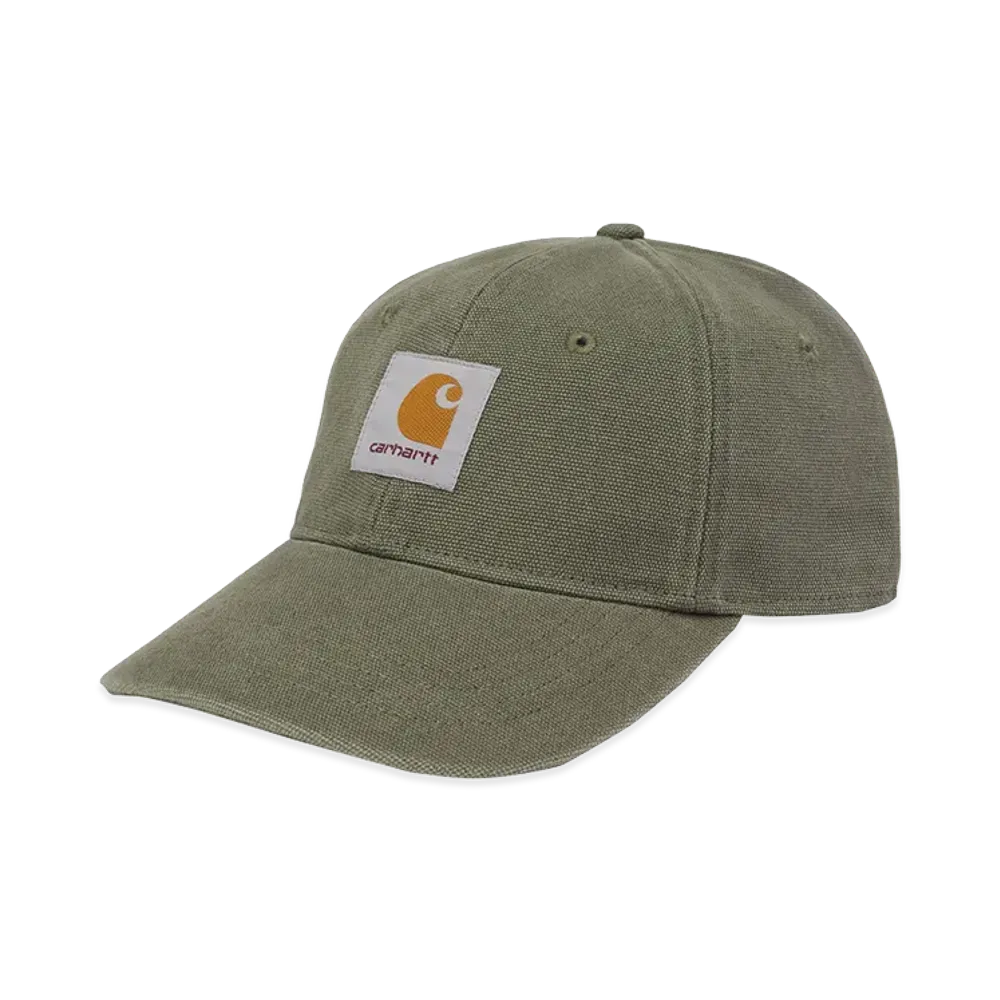 Carhartt WIP Canvas 6-Panel Cap "Leaf/White(Stone Washed)"