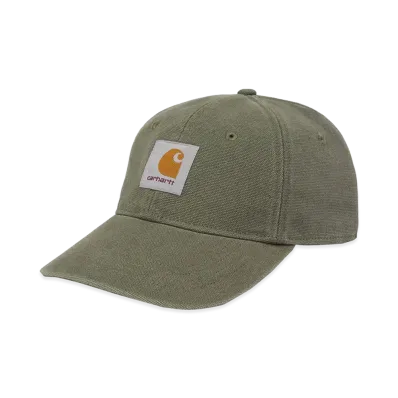 Carhartt WIP Canvas 6-Panel Cap "Leaf/White(Stone Washed)"