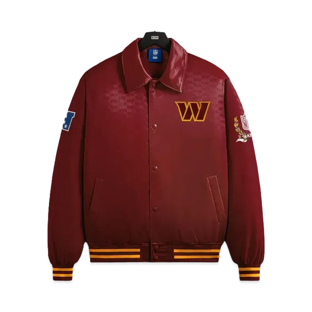 Kith x the NFL: Commanders Satin Bomber Jacket "Prompt"