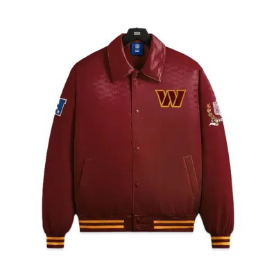 Kith x the NFL: Commanders Satin Bomber Jacket "Prompt"