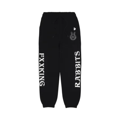 FR2 Embroidery Logo within Face Outline Sweat Pants "Black"