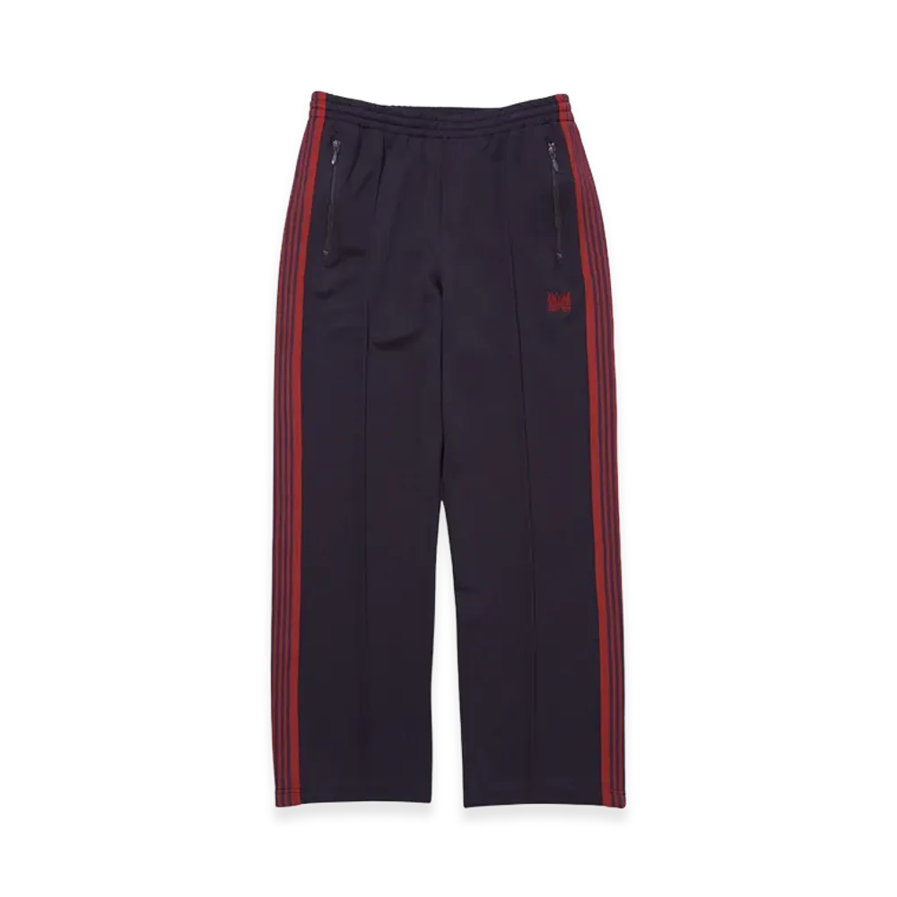 NEEDLES Straight Track Pants Poly Smooth "Dark Purple"