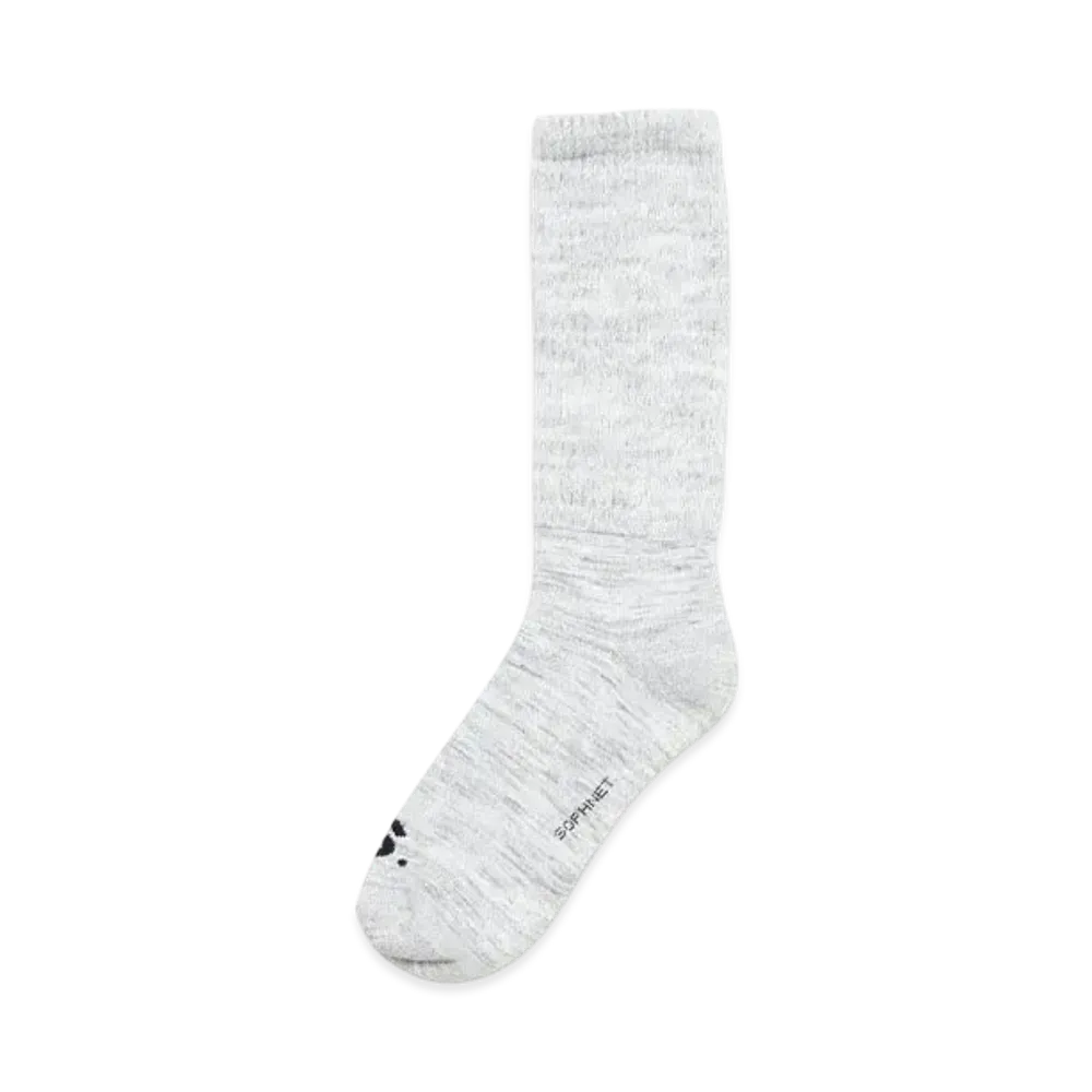 SOPHNET. Binchotan Ribbed Socks "White"