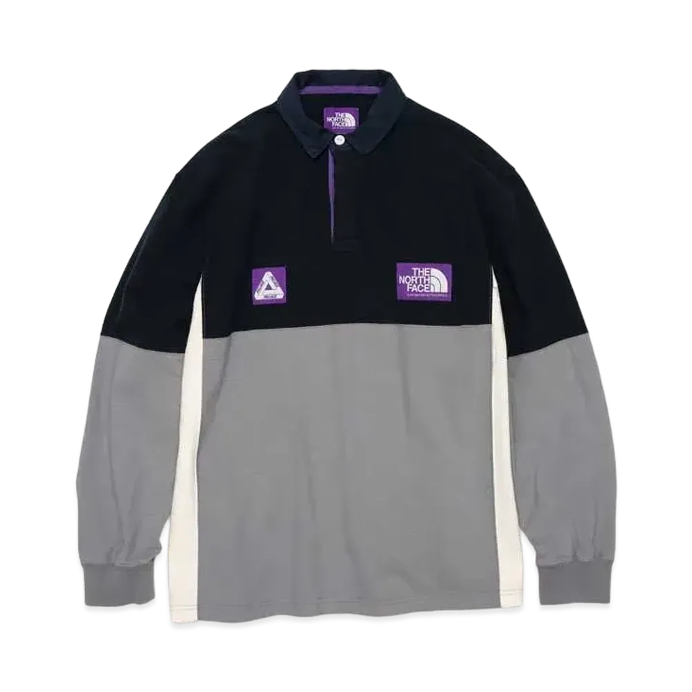 PALACE THE NORTH FACE PURPLE LABEL High Bulky Rugby Shirt "Navy"