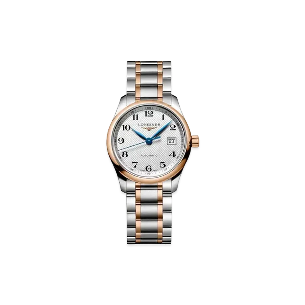 Longines Master Collection 29.00mm "Silver Barleycorn/Stainless Steel/Rose Gold" L2.257.5.79.7