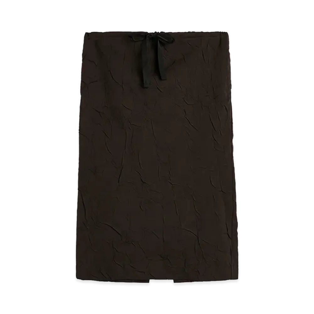 OUR LEGACY Women's Crush Skirt "Obscura Brown Imprint Wool"