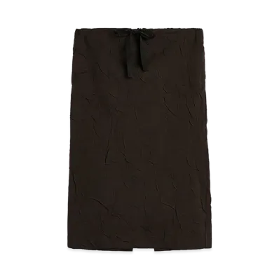 OUR LEGACY Women's Crush Skirt "Obscura Brown Imprint Wool"
