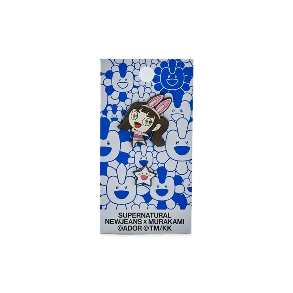 NewJeans x Takashi Murakami Supernatural Metal Pin Badge "Hanni"