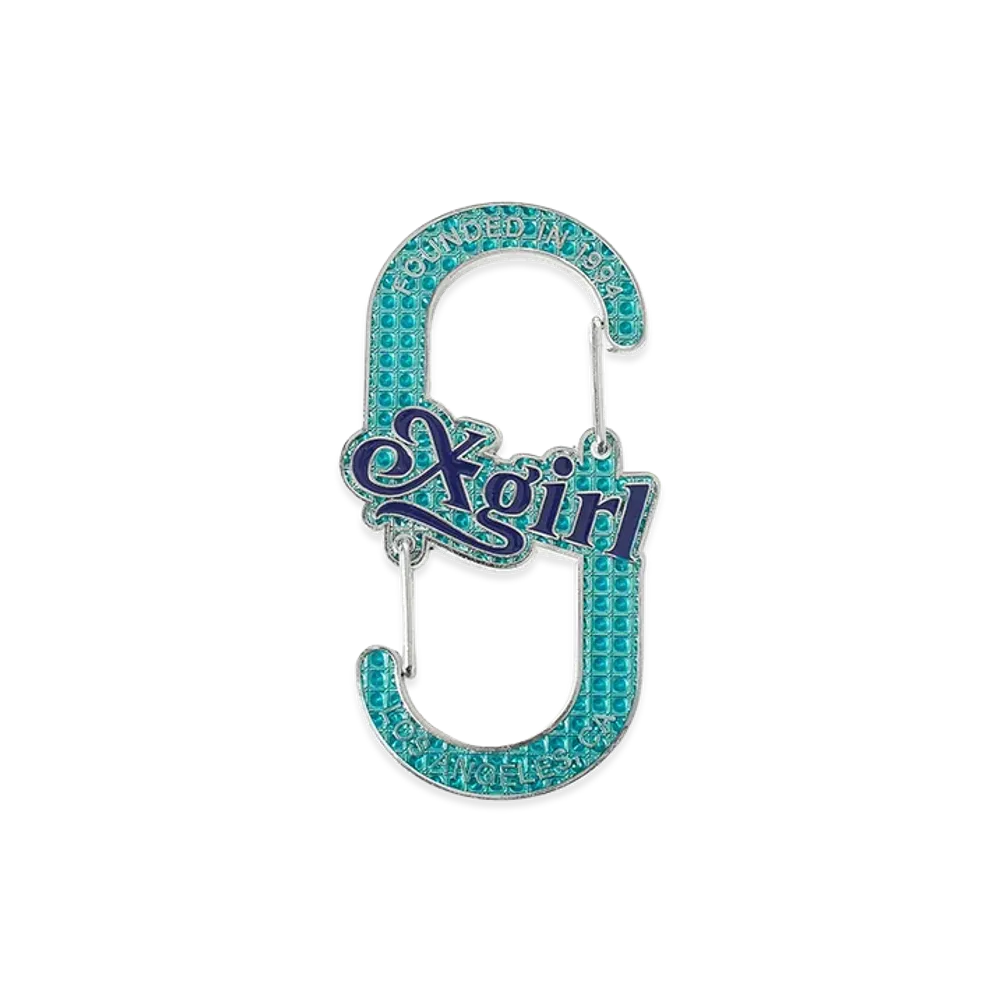 X-Girl Women's Skeleton Liquid Carabiner "Light Blue"