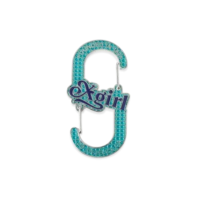 X-Girl Women's Skeleton Liquid Carabiner "Light Blue"